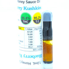 VIRIDESCO Blueberry Kushkies Honey Sauce THC Ceramic Vape Cartridge *Viridesco Sale* - 1 ml