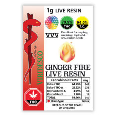 VIRIDESCO VVV Live Resin - Ginger Fire 1g
