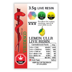 VIRIDESCO VVV Live Resin - Lemon Ullr 3.5g