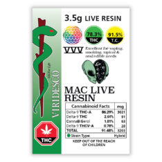 VIRIDESCO VVV Live Resin - MAC 3.5g