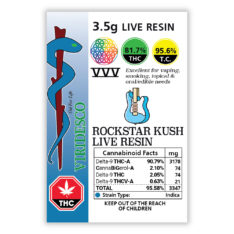 VIRIDESCO VVV Live Resin-Rockstar Kush 3.5g